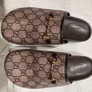 Gucci Sol Monogram canvas clog